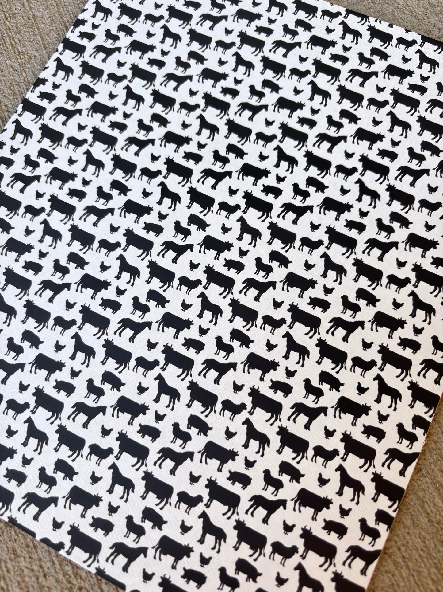 Black and White Farm Animals