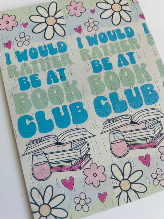 I would rather be at book club