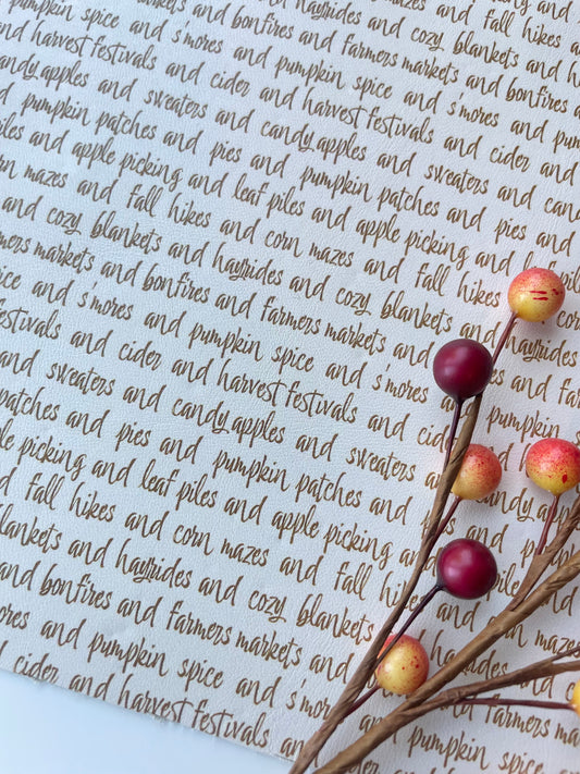 Bonfires, S’mores, Pumpkin Patch