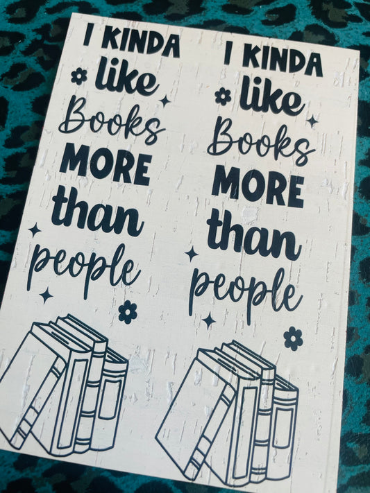 I like books more than people