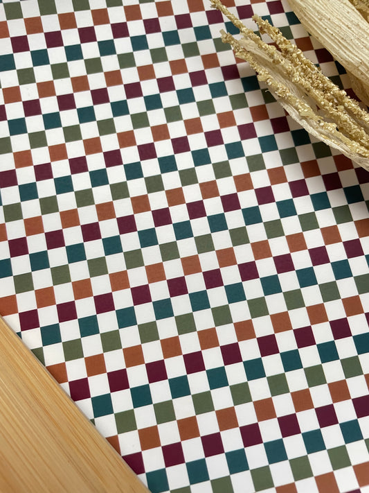 Crimson Checkerboard