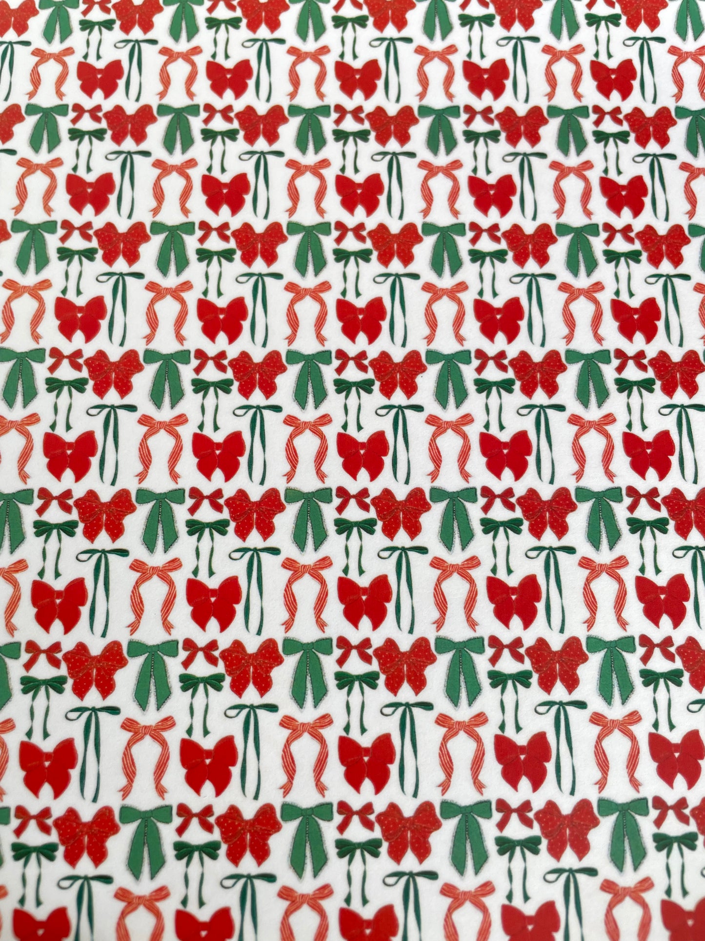 Red and Green Christmas Bows