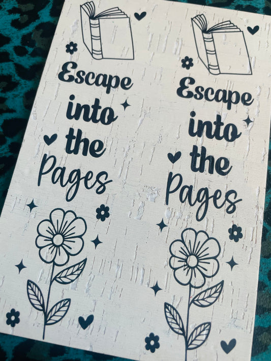 Escape into the pages
