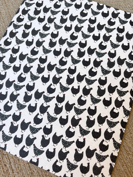 Black and white Chickens