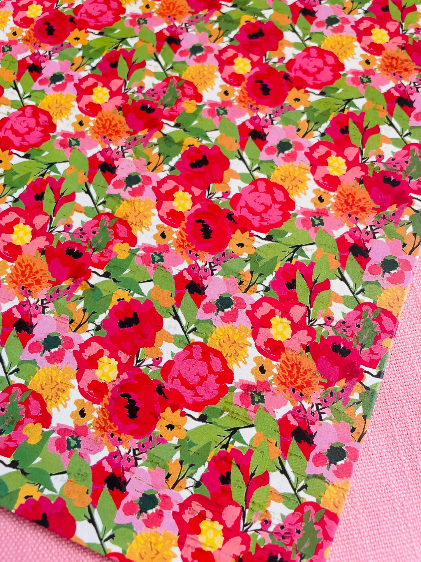 Pink & Green Big Blooms COL