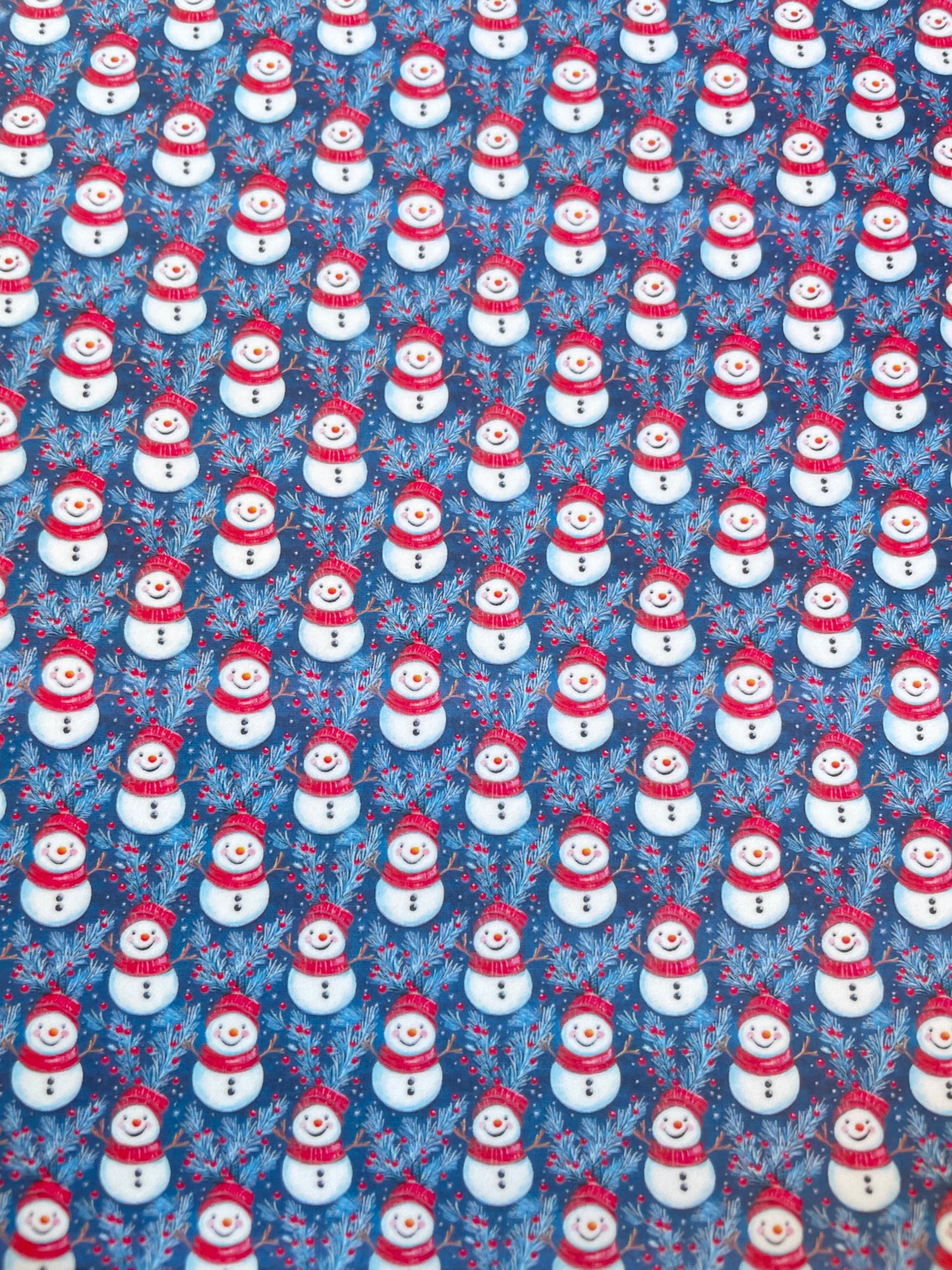 Red and Blue Snowman