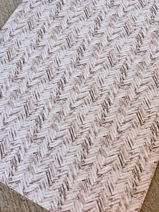 White Wood Herringbone