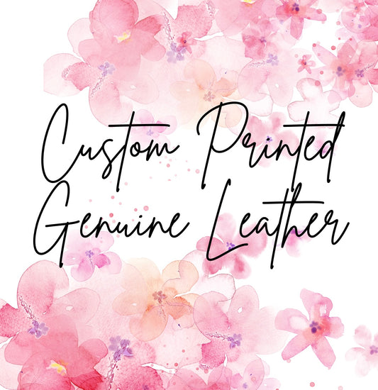 Custom Printed Leather 8x10”